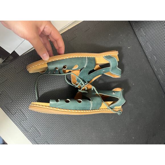 PIKOLINOS Flat Sandals Leather Marazul Emerald Shoes Womens‎ 42 US 11 - Picture 4 of 6